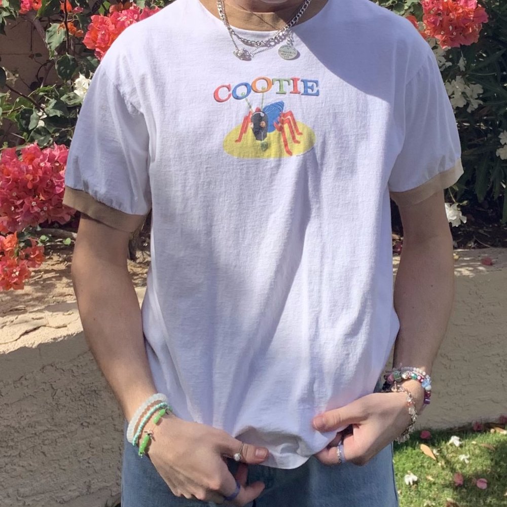 Vintage White Cootie Bug T-Shirt